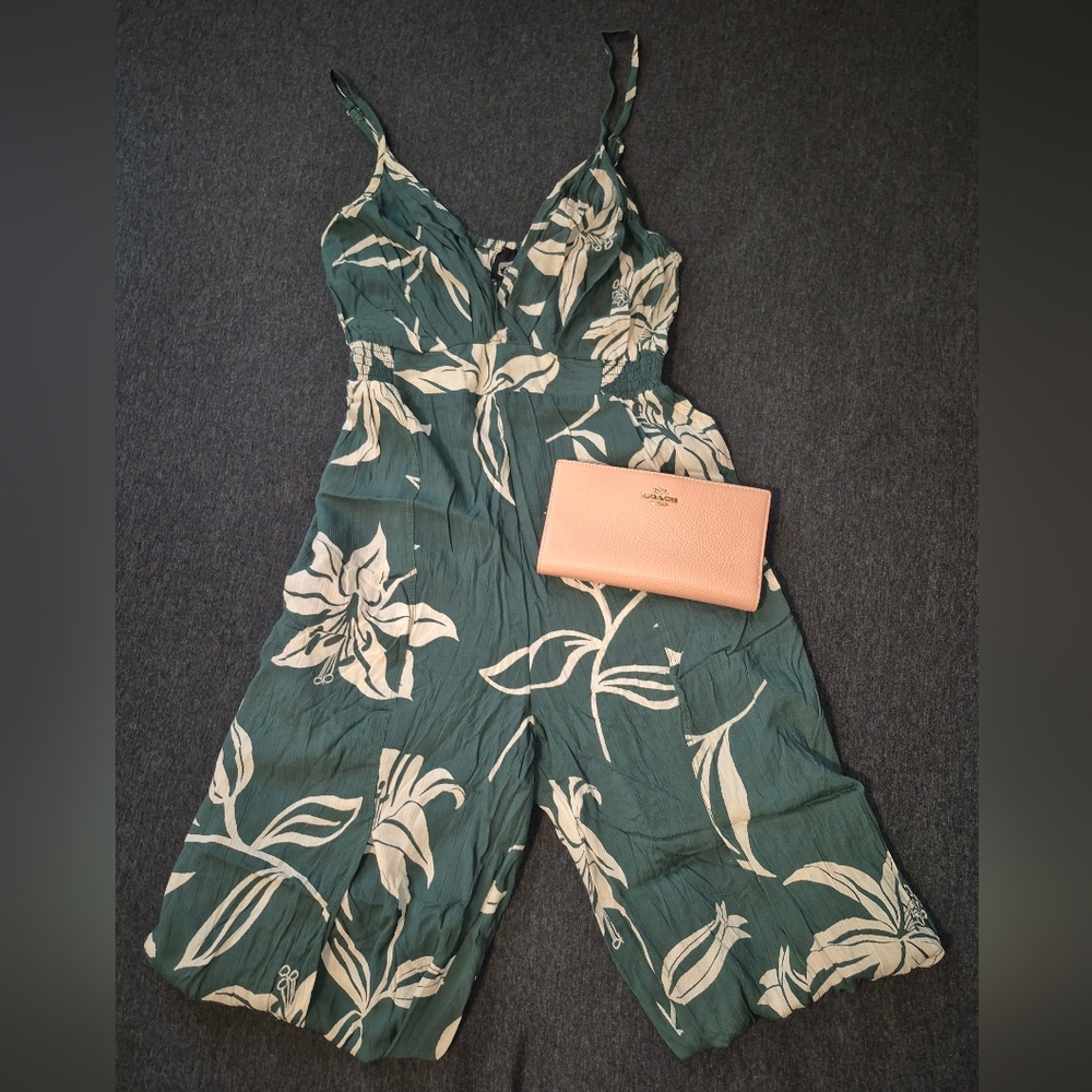❤️SOLD❤️ Floral Green Summer Jumpsuit
